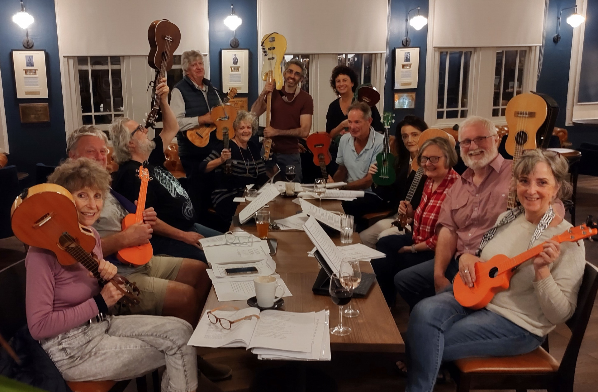 Photo of people at a uke jam