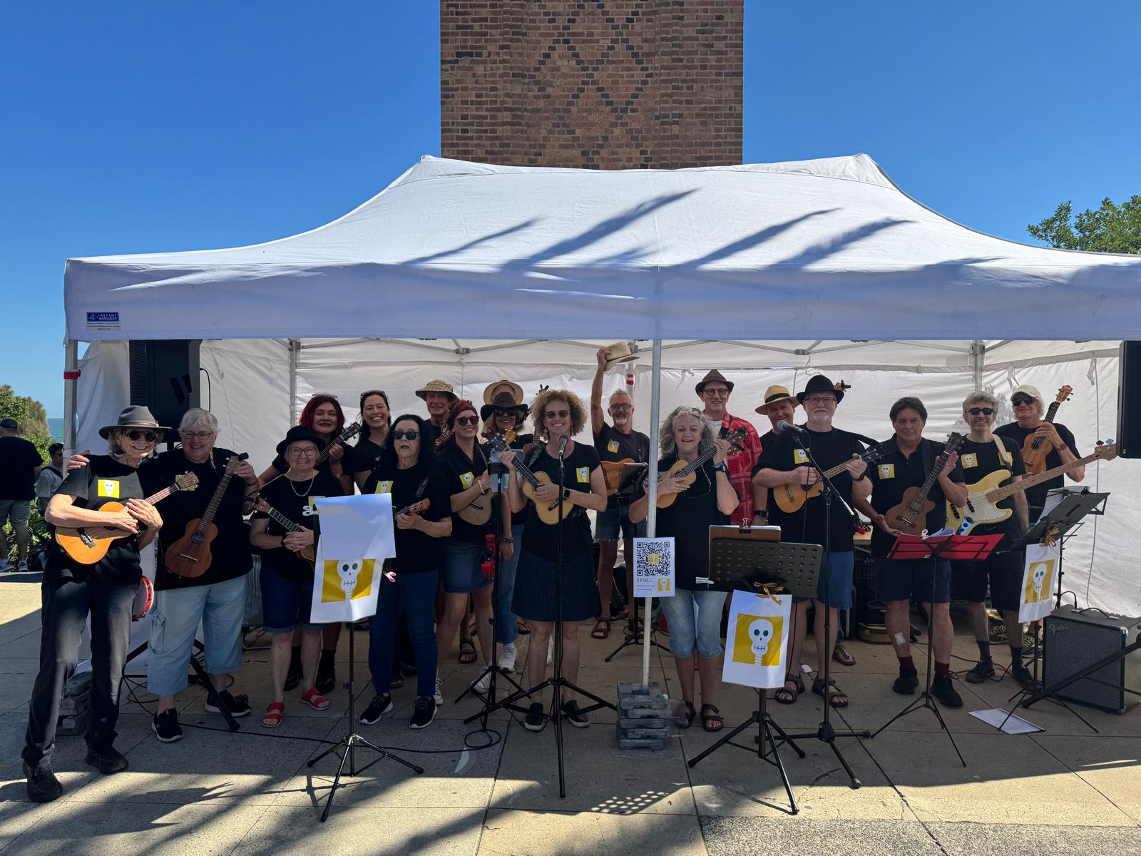 Photo of the band at St Kilda Festival